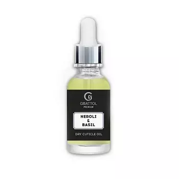 GRATTOL Масло для кутикулы и ногтей без блеска Neroli & Basil 15