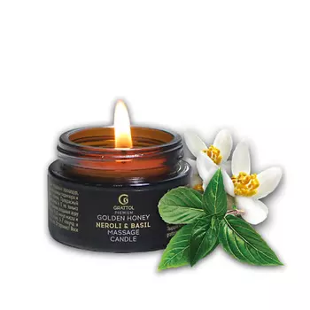 GRATTOL Массажная смарт свеча Neroli & Basil 30