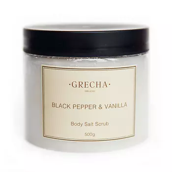 GRECHA ORGANIC Скраб для тела "Black Pepper & Vanilla" 500.0