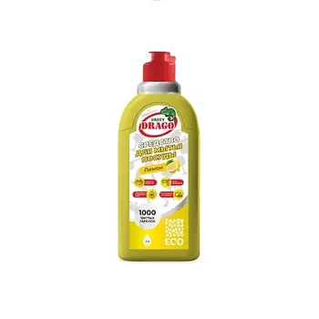 GREEN DRAGO Средство для мытья посуды с ароматом «Лимон» 1000.0