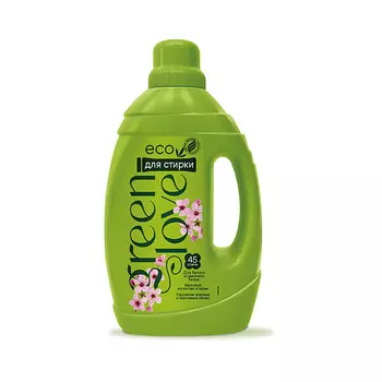 GREEN LOVE Гель для стирки белого и цветного белья, Японский сад 1350