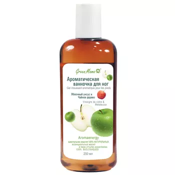 GREEN MAMA Ароматическая ванночка для ног "Яблочный уксус и Чайное дерево"