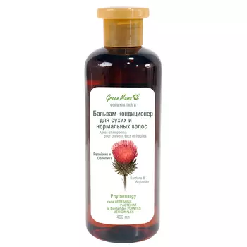 GREEN MAMA Бальзам-кондиционер для сухих и нормальных волос "Репейник и облепиха" Natural Skin Care