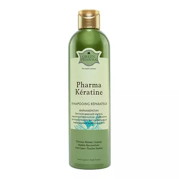 GREEN PHARMA Кондиционер-ополаскиватель восстанавливающий с растительным кератином и церамидами 400.0
