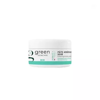 GREEN SKINCARE Ночная паста-корректор с минеральным чёрным углём и розовой глиной Purity+