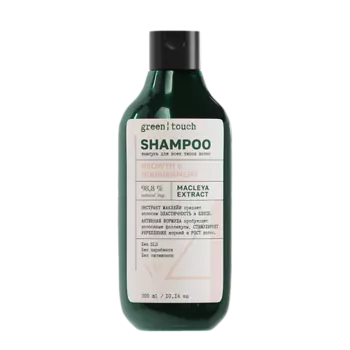 GREEN TOUCH Шампунь для роста и питания волос с экстрактом маклейи