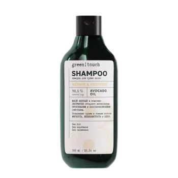GREEN TOUCH Шампунь для сухих волос с маслом авокадо