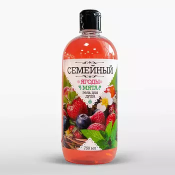 GREENFIELD Гель для душа Ягоды и мята 750.0