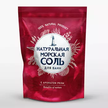 GREENFIELD Натуральная морская соль для ванн Роза 1100.0