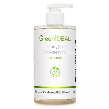 GREENIDEAL Гель для интимной гигиены на ТРАВАХ (натуральный, бессульфатный) 450.0