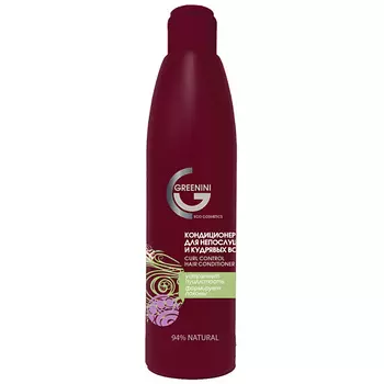 GREENINI Кондиционер для непослушных и кудрявых волос 300.0