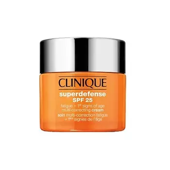 CLINIQUE Корректирующий крем против следов усталости на лице и первых признаков старения кожи SPF 25 - для сухой и комбинированной кожи Superdefense