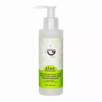 GREENINI Тонер для лица увлажняющий Алоэ 150