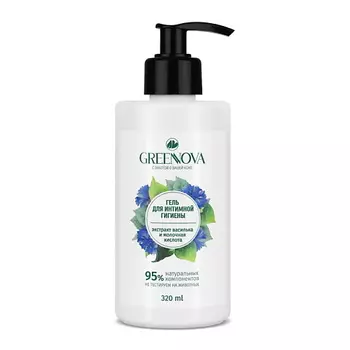 GREENNOVA Гель для интимной гигиены экстракт василька и молочная кислота 320.0