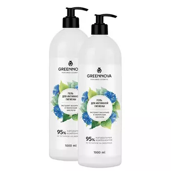 GREENNOVA Гель для интимной гигиены экстракт василька и молочная кислота 2000.0