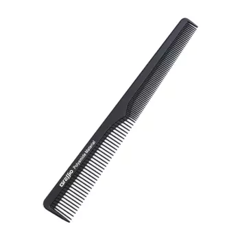GRESSIO Парикмахерская расческа - гребень для стрижки волос комбинированная со скошенным краем