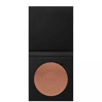 GUCCI Компактный бронзер Poudre de Beaut clat Soleil с сияющим финишем. Сменный блок