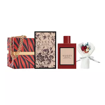 GUCCI Парфюмерная вода Bloom Ambrosia di Fiori + Подарочная коробка + Букет