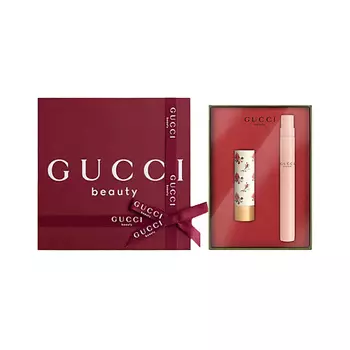 GUCCI Подарочный набор: Парфюмерная вода Bloom + Губная помада Rouge Lvres Voile
