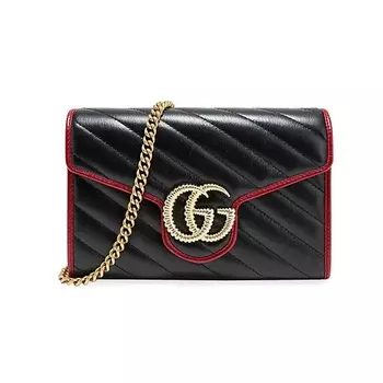 GUCCI Сумка GG Marmont Quilting Cow Leather Chain Wallet (Bag+Dust Bag)