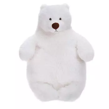 GULLIVER Мягкая игрушка Медведь белый по имени Пух, 27 см