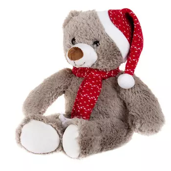 GULLIVER Мягкая игрушка Мишка в колпаке и шарфе, 35 см