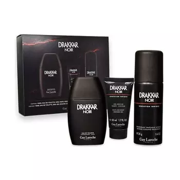 GUY LAROCHE Парфюмерный набор Drakkar Noir туалетная вода+дезодорант+гель для душа