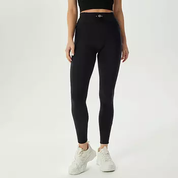 GYMPANTHERS Утепленные легинсы Original с высокой посадкой Black