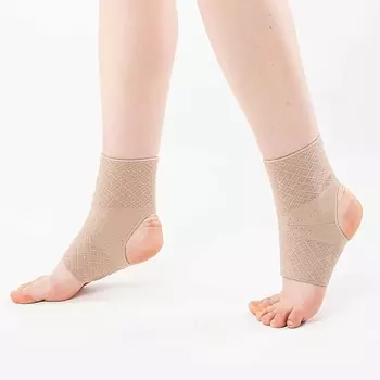 HABIC Голеностоп с открытой пяткой с нанесением силикона