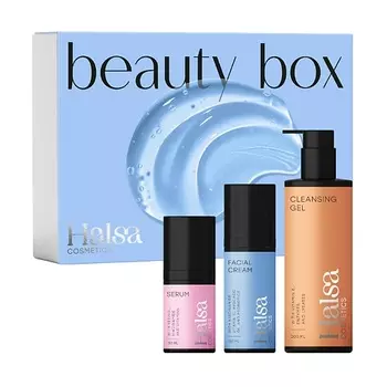 HALSA COSMETICS Набор косметики для ухода за кожей лица для увлажнения и сияния кожи Glow Skin