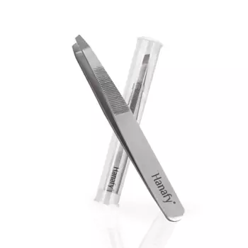 HANAFY Пинцет для бровей скошенный