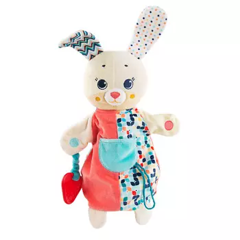 HAPPY SNAIL Игрушка-комфортер на руку Зайка Лаки 1.0