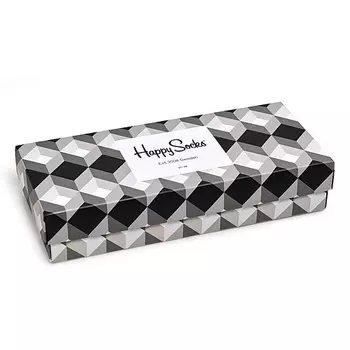 HAPPY SOCKS Набор носков Happy Socks Black &amp; White 4 пары 9004