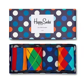 HAPPY SOCKS Набор носков Happy Socks Multi-color 4 пары