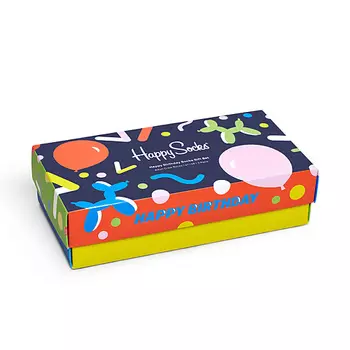 HAPPY SOCKS Набор носков Happy Socks Playing Happy Birthday 3 пары