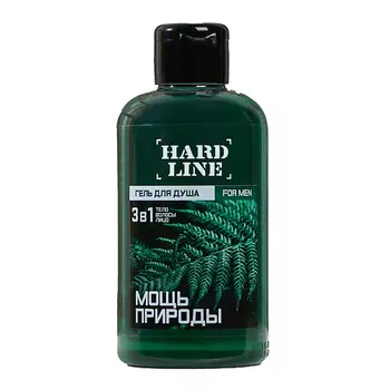 HARD LINE Гель для душа 3в1 "Мощь природы", аромат мужского парфюма 300.0