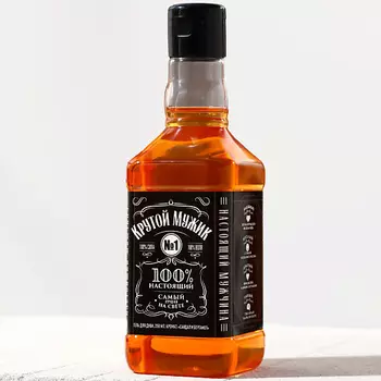 HARD LINE Гель для душа "Крутой мужик" во флаконе виски, аромат сандал и бергамот 250.0