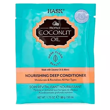 HASK Coconut Monoi Oil Nourishing Deep Conditioner Sachet - кондиционер для волос с кокосом
