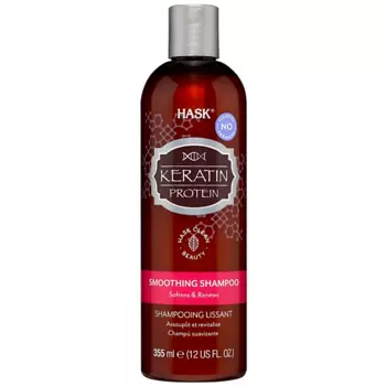 HASK Keratin Protein Smoothing Shampoo - шампунь для придания гладкости волосам с протеином кератина