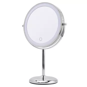 HASTEN Зеркало косметическое настольное с x7 увеличением, подсветкой и диммированием - HAS1823