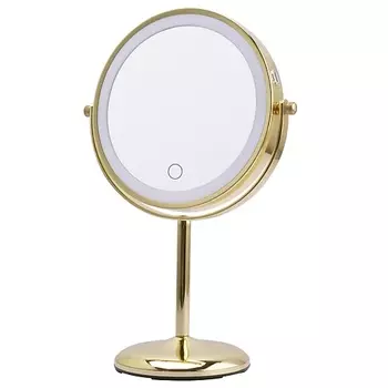 HASTEN Зеркало косметическое настольное с x7 увеличением, подсветкой и диммированием - HAS1825