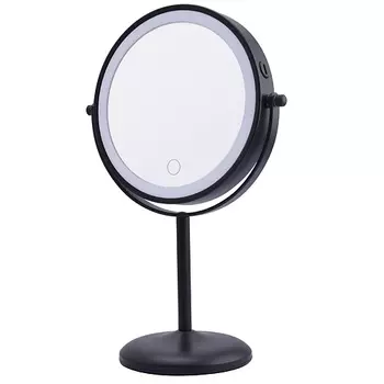 HASTEN Зеркало косметическое настольное с x7 увеличением, подсветкой и диммированием - HAS1824
