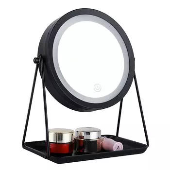 HASTEN Зеркало настольное косметическое с LED подсветкой - HAS1819