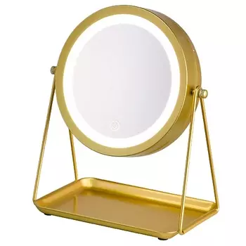 HASTEN Зеркало настольное косметическое с LED подсветкой - HAS1822