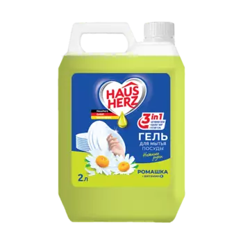 HAUSHERZ Средство для мытья посуды Ромашка + Витамин Е 2000.0