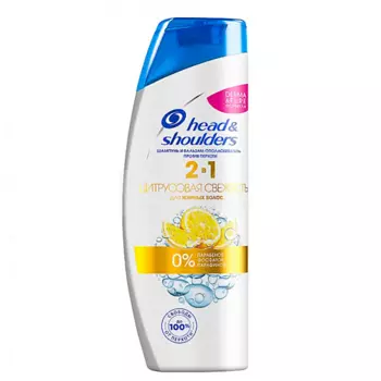 HEAD & SHOULDERS Шампунь Против перхоти 2в1 Цитрусовая свежесть для жирных волос