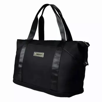 HEIKKI Сумка дорожная EXPAND, трансформер, багажная лента, черная