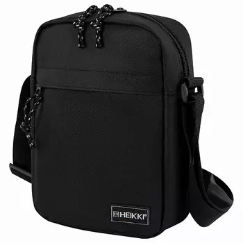 HEIKKI Сумка на плечо COMPACT, два кармана, черная