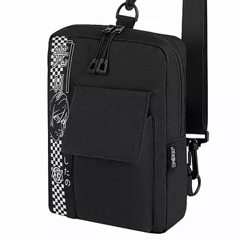 HEIKKI Сумка на плечо TORRENT с карманом, Anime face, черная