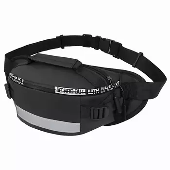 HEIKKI Сумка на пояс RIO, два отделения, регулируемый ремень, светоотр. Эл